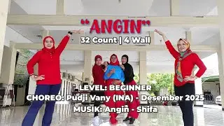 ANGIN Line Dance || Choreo : Pudji Vany (INA) || Demo by ILDI Blukid