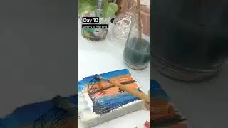 #acrylicpainting #sunsetview #painting #drawing #paintingforbegginers #stepbystep #art #easyart #🎨
