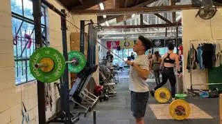Team USA athlete Coby Rhodes demonstrating triple band