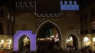 Videomapping &ndash; Architekturprojektion &ndash; M&uuml;nchen Karlstor