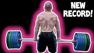 НОВЫЙ МИРОВОЙ РЕКОРД В СТАНОВОЙ ТЯГЕ: 405x15! Тренировки по пауэрлифтингу, силовым тренировкам, б...