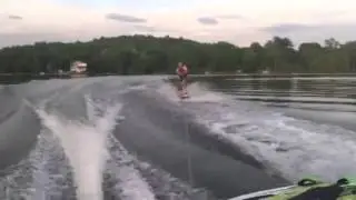Ben Glasser wake board Snyders lake 5.26.14