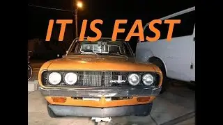 First drive in a KA24 swapped Datsun 620
