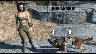 FALLOUT 4: HOW TO GET DOG ARMOR! (DOG BODY ARMOR AND DOG HELMET!)