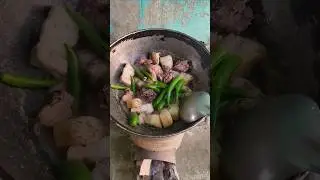 Village cooking 3-making pork with soda