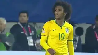 Willian vs Peru | 14/6/15 - Copa America - w/English Commentary