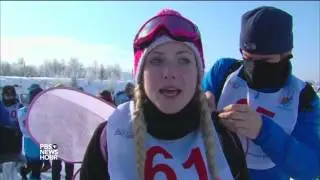At this Russian lake, winter is the best time for a marathon