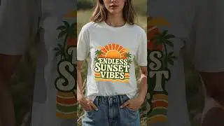 Personalized Retro Summer T-Shirt Design | Editable Name | Instant Digital Download for POD