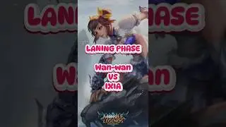 Laning Phase 🔥 Wanwan vs Ixia | Gold Lane Panas#feedshorts #mobilelegends