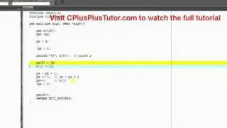 C Programming Tutorial # 22  - Pointers and Arrays - Part 3 [HD]x