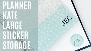 Large Sticker Storage | Storing #PlannerKate and #ErinCondren Large Sticker Sheets