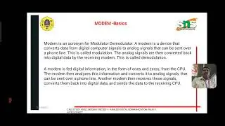 Digital Modulation Case study video -FSK and PSK based MODEMS
