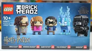 LEGO Harry Potter Brickheadz 40677 Prisoner of Azkaban Figures – LEGO Speed Build Review