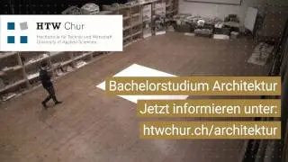 Bachelorstudium Architektur HTW Chur