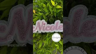 Homecoming Mum Name Made with Cricut!