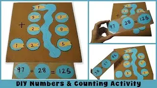 How to make a Numbers Counting Craft with Cardboard | Fun Cardboard Craft | DIY Numbers Activity