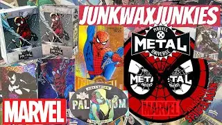 Marvel 2023 Skybox Metal Universe Spiderman Blaster box break Spiderman Palladium & Planet Metal