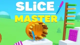 Slice Master Gameplay, Most Satisfying Cutting Game, Relaxing ASMR Slicing #gamer #games #video