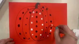 K -  Paint Pumpkin and Background