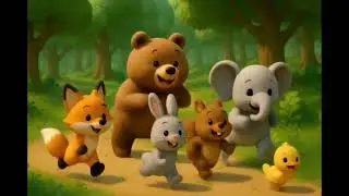 Animals having fun in jungle! Animals eating food in jungle!