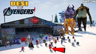 DESI Avengers Playing Chupan Chupai in Village with Supergirl in GTA 5 | #294