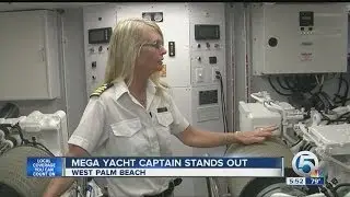 Mega Yacht captain stands out