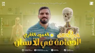 (الدعامة في الانسان📌📣)الهيكل المحوري 👈شرح العمود الفقري تفصيلياً 👌 بكل افكاره وتريكاتة🧠🔥