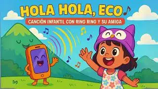 Hola Hola, Eco 🎶 | Canci&oacute;n Infantil con Ring Ring y su amiga