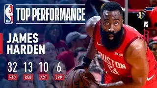 James Harden Notches His 3rd Career Playoff TRIPLE-DOUBLE | April 17, 2019