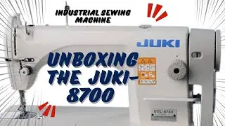 VLOGG//🫡UNBOXING THE DDL-8700 INDUSTRIAL SEWING MACHINE‼️‼️ ⚙️//#sewing #sewing machine#fashiontrend