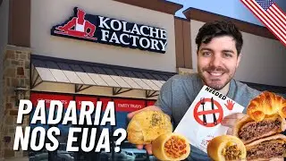 VISITAMOS uma PADARIA nos EUA!! Kolache Factory