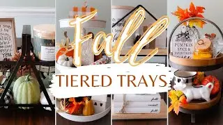 FALL TIERED TRAYS | Fall Decorate With Me Part 1