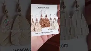 Sophisticated Simplicity: Set of 3 pairs Faux Leather Earrings #accessorize #earrings #handmade