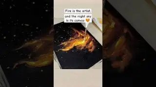 Bonfire art 🧡 #shorts #short #artinspiration #artmotivation #art #artlover #bonfire #fire #campfire