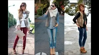 OUTFITS CON CHALECO 👍👍