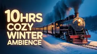 Steam Train Sounds for Sleep ❄️ | 10 Hours of Cozy Winter Train Ambience