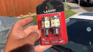 Lasfit 1156 amber turn signal LED no hyper flash install on Celica GT-S