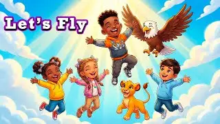 Wings Like Eagles 🦅 | Fun Christian Worship Song for Kids | Isaiah 40:31 |  Afrobeat Praise Dance