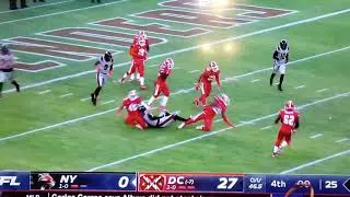 The DC defenders destroy the New York guardians 27 to 0!!