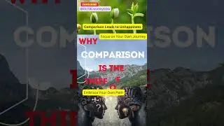 Why comparison is the thief of joy