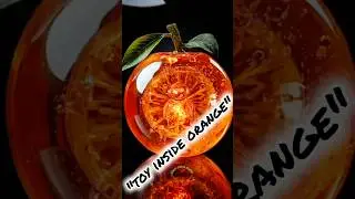 Cutting a Crystal Orange 🍊 | Hidden Toy Surprise Inside!&rdquo; #triggersforsleep #satisfying