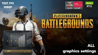 PUBG Battlegrounds test All Settings in 2026 | ASUS TUF GAMING A17 R74800H + RTX3050M