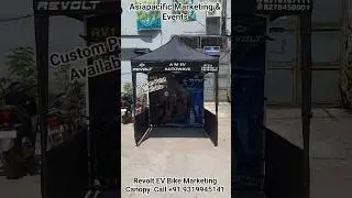 Revolt EV Bike Marketing Canopy Tent | Bike Demo & Display Stall Manufacturer & Supplier in India