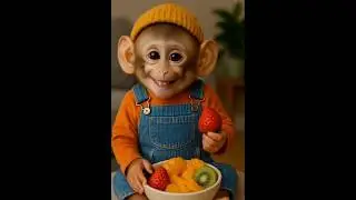 monkey eating fruits