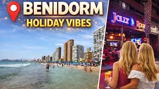  SUMMER NIGHTS IN SPAIN 🇪🇸 🌴BENIDORM BEACH4K WALK | SUMMER 2025