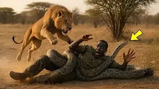 Snakes Wrapped Around Him&mdash;What the Lion Did Next Shocked the World.