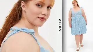 This Flirty Blue Skater Dress Hugs Every Curve &mdash; Plus Size Summer Dreams Start Here! | Torrid