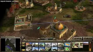 General Juhziz vs General Granger AIR Command and Conquer Generals Zero Hour HARD DIFFICULTY