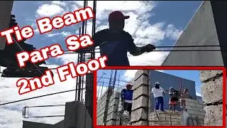 Pagprepare ng tie-beam para sa ating 2nd floor #buhayofw #construction #ofwhouse #ofwsimplehouse