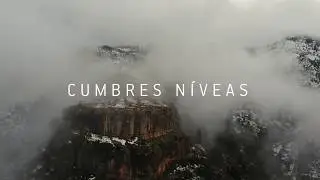 Cumbres níveas. Vuelo por las sierras nevadas de Benizar, Moratalla (Murcia)